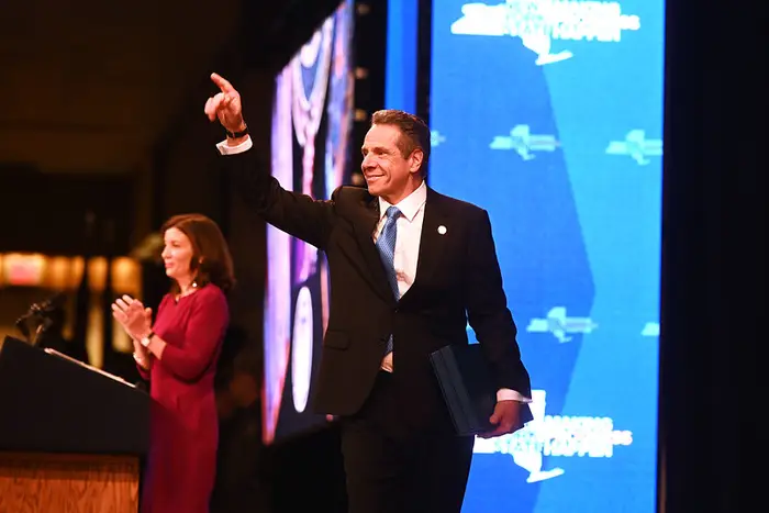 Governor Andrew Cuomo delivers his tenth State of the State Address in Albany on Wednesday